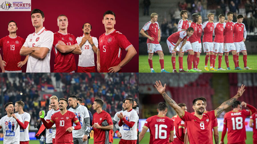 Denmark Vs Serbia Tickets | Denmark Euro 2024 kits and Serbia National Team
