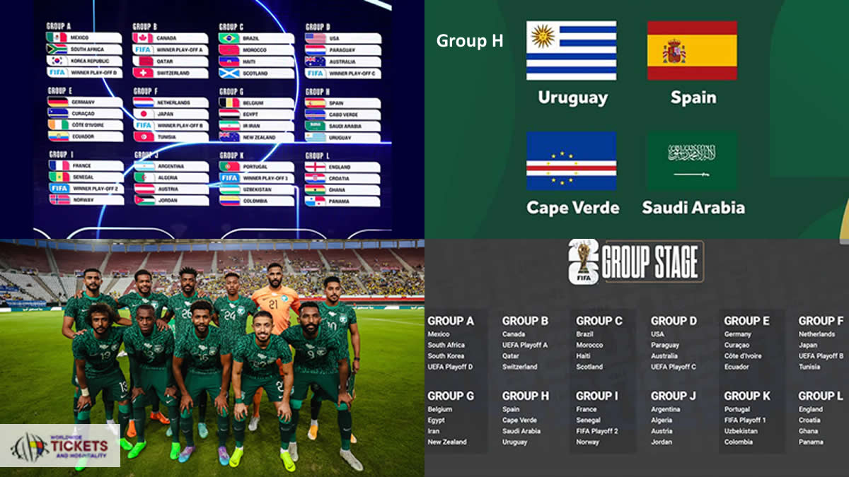 Saudi Arabia Tickets FIFA World Cup Tickets | Cabo Verde Vs Saudi Arabia Tickets | Spain vs Saudi Arabia Tickets | Saudi Arabia vs Uruguay Tickets| FIFA World Cup Tickets | FIFA 2026 Tickets | Soccer World Cup Tickets | FIFA World Cup 2026 Tickets | Football World Cup Tickets | Football World Cup 2026 Tickets | FIFA World Cup Semi Final Tickets | FIFA World Cup Final Tickets