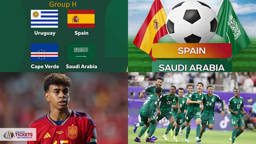 Spain vs Saudi Arabia Tickets | Spain FIFA World Cup Tickets | Spain Vs Uruguay Tickets | Spain Vs Cabo Verde Tickets | FIFA World Cup Tickets | FIFA 2026 Tickets | Soccer World Cup Tickets | FIFA World Cup 2026 Tickets | Football World Cup Tickets | Football World Cup 2026 Tickets | FIFA World Cup Semi Final Tickets | FIFA World Cup Final Tickets