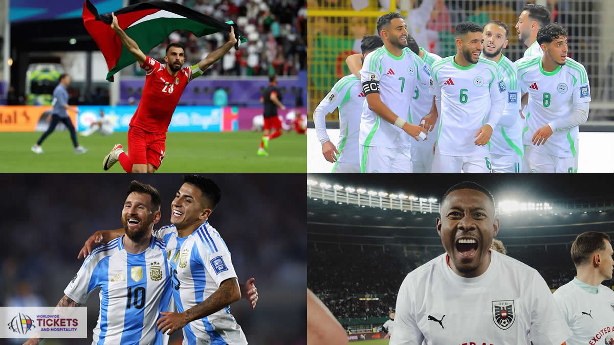 Jordan vs Algeria Tickets | Jordan FIFA World Cup Tickets | Jordan Vs Argentina Tickets | FIFA World Cup Tickets | FIFA 2026 Tickets | Soccer World Cup Tickets | FIFA World Cup 2026 Tickets | Football World Cup Tickets | Football World Cup 2026 Tickets | FIFA World Cup Semi Final Tickets | FIFA World Cup Final Tickets