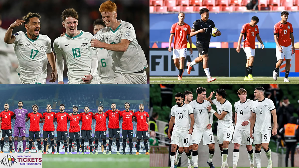 New Zealand vs Egypt Tickets| FIFA World Cup Tickets | Dont miss the chance to make a ;ive witness of 2026 World Cup