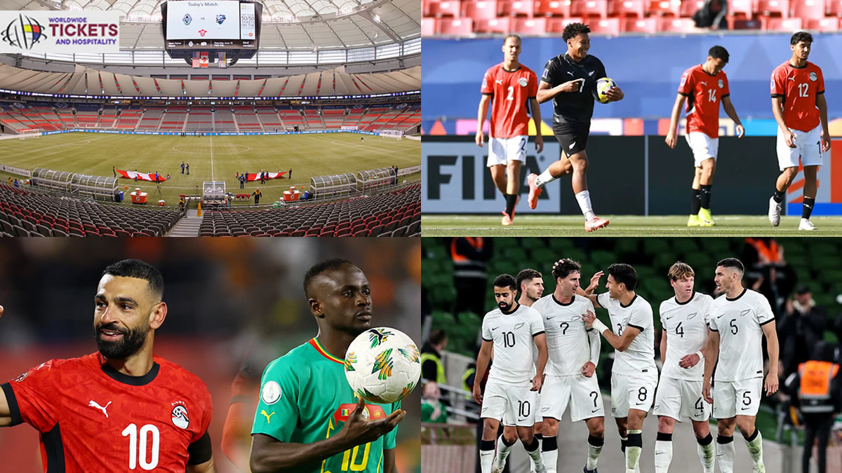 New Zealand vs Egypt Tickets| FIFA World Cup Tickets | Dont miss the chance to make a ;ive witness of 2026 World Cup