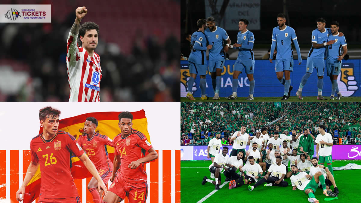 Uruguay Vs Spain Tickets | Spain FIFA World Cup Tickets | Spain Vs Saudi Arabia Tickets | Spain Vs Cabo Verde Tickets | FIFA World Cup Tickets | FIFA 2026 Tickets | Soccer World Cup Tickets | FIFA World Cup 2026 Tickets | Football World Cup Tickets | Football World Cup 2026 Tickets | FIFA World Cup Semi Final Tickets | FIFA World Cup Final Tickets